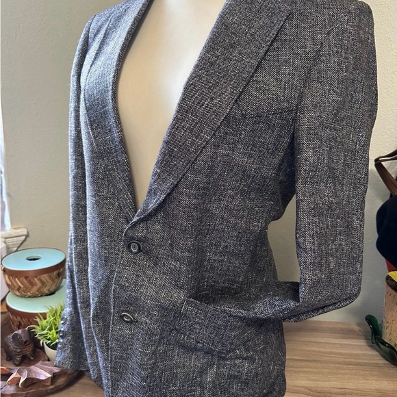 Panhandle Slim Charcoal Gray Textured Two-Button Sport Coat - Picture 10 of 10